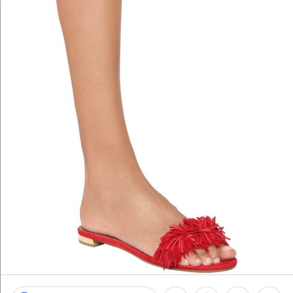 Aquazzura Shoes Aquazzura Wild Thing Red Fringe Flat 36 Poshmark Aquazzura Shoes Aquazzura Wild Thing Red Fringe Flat 36 Poshmark